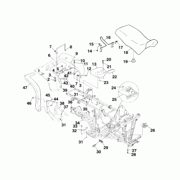 REAR CAB and SEAT - A99CH50EB (4949114911a005)