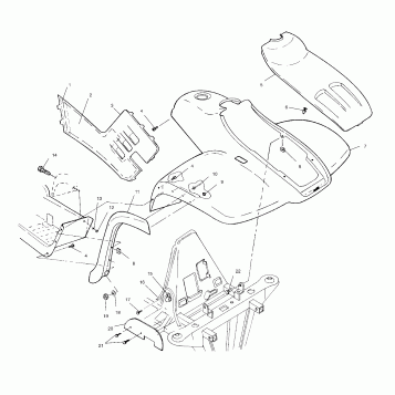 FRONT CAB - A99CH50EB (4949114911a007)