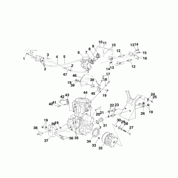 ENGINE MOUNTING - A99CH50EB (4949114911a013)
