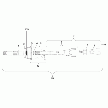 CV JOINT - BTB - A99CH50EB (4949114911b004)