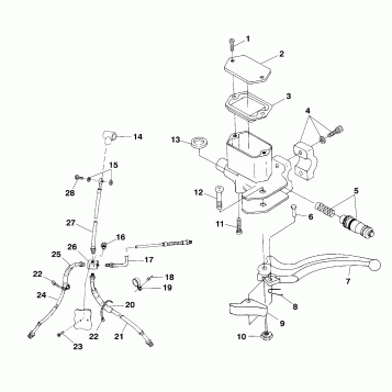 CONTROLS - MASTER CYLINDER/BRAKE LINE - A99CH50EB (4949114911b011)