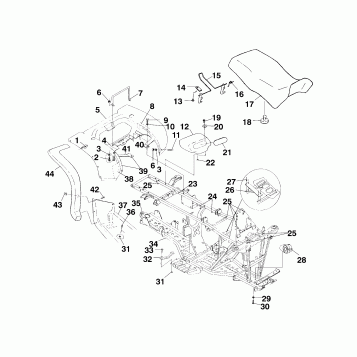 REAR CAB and SEAT - A99CH45IA (4949154915A005)