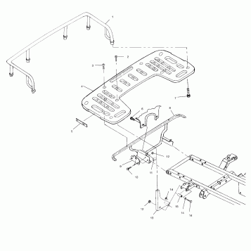 REAR RACK MOUNTING - A99CH45IA (4949154915A008)