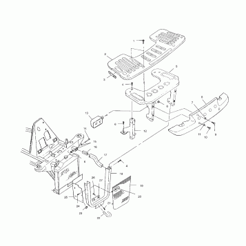 FRONT RACK and BUMPER MOUNTING - A99CH45IA (4949154915A009)