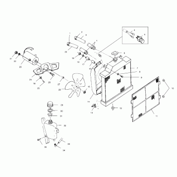COOLING SYSTEM - A99CH45IA (4949154915A011)