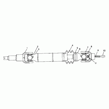 REAR DRIVE SHAFT - A99CH45IA (4949154915B003)