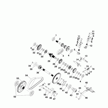 GEARCASE (Internal Components) - A99CH45CA (4949154915D001)