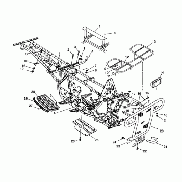 BUMPER/RACK MOUNTING - A99AE50DA (4949204920a007)