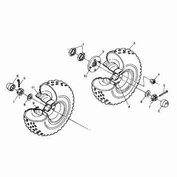 MIDDLE WHEEL - A99AE50DA (4949204920c005)