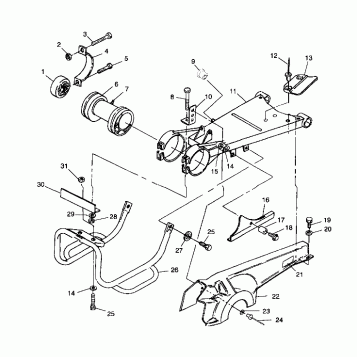 SWING ARM/GUARD MOUNTING - A99AE50DA (4949204920c007)