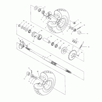 REAR WHEEL DRIVE - A99AE50DA (4949204920c014)