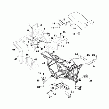 REAR CAB and SEAT - A99CD50AA (4949254925A005)