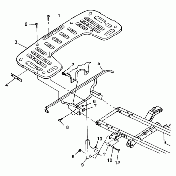 REAR RACK MOUNTING - A99CD50AA (4949254925A008)