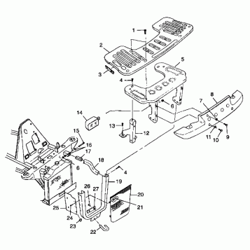FRONT RACK and BUMPER MOUNTING - A99CD50AA (4949254925A009)