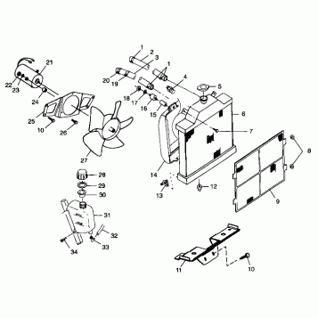 COOLING SYSTEM - A99CD50AA (4949254925A011)