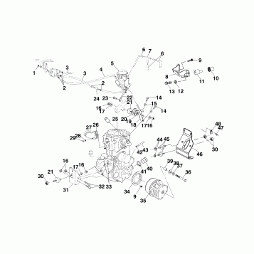 ENGINE MOUNTING - A99CD50AA (4949254925A013)