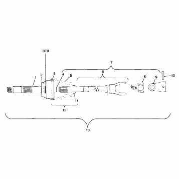 CV JOINT - BTB - A99CD50AA (4949254925B003)