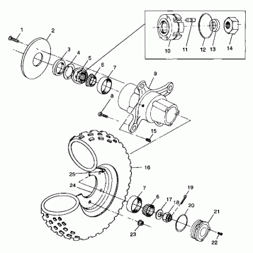 FRONT WHEEL - A99CD50AA (4949254925B006)