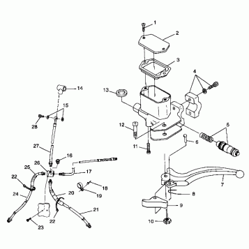CONTROLS - MASTER CYLINDER/BRAKE LINE - A99CD50AA (4949254925B009)