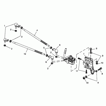 GEARCASE SELECTOR MOUNTING - A99CD50AA (4949254925C013)