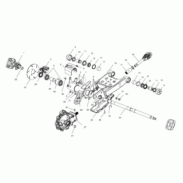 SWING ARM/REAR GEARCASE MOUNTING - A99CD50AA (4949254925C014)