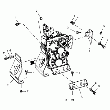 TRANSMISSION MOUNTING - A99CD50AA (4949254925D002)