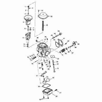 CARBURETOR - A99CD50AA (4949254925D007)