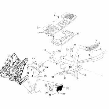FRONT RACK and BUMPER MOUNTING - A00CB32AA (4949354935A009)