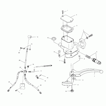 CONTROLS - MASTER CYLINDER/BRAKE LINE - A00CB32AA (4949354935B009)