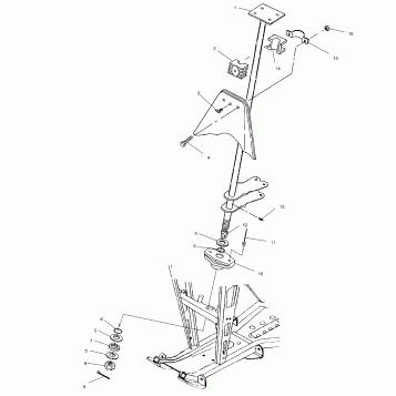 STEERING POST - A00CB32AA (4949354935B010)