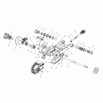 SWING ARM/REAR GEARCASE MOUNTING - A00CB32AA (4949354935C010)