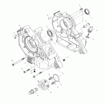 CRANKCASE - A00CB32AA (4949354935C013)
