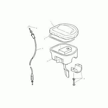 CONTROLS - THROTTLE ASM./CABLE - A00CD32AA (4949404940B009)
