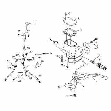 CONTROLS - MASTER CYLINDER/BRAKE LINE - A99CA28CA (4949444944b006)