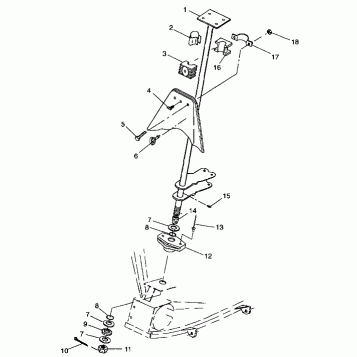 STEERING POST - A99CA28CA (4949444944b009)
