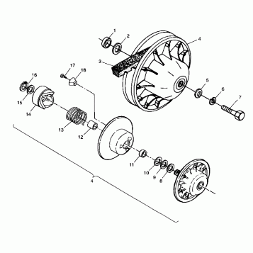 DRIVEN CLUTCH - A99CA28CA (4949444944b013)