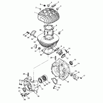 CRANKCASE and CYLINDER - A99CA28CA (4949444944c009)