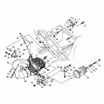 ENGINE MOUNTING - A99CC28CA (4949484948a011)