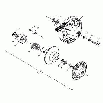 DRIVEN CLUTCH - A99CC28CA (4949484948c004)