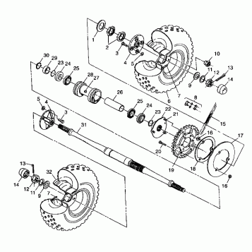 REAR WHEEL DRIVE - A99CC28CA (4949484948c008)