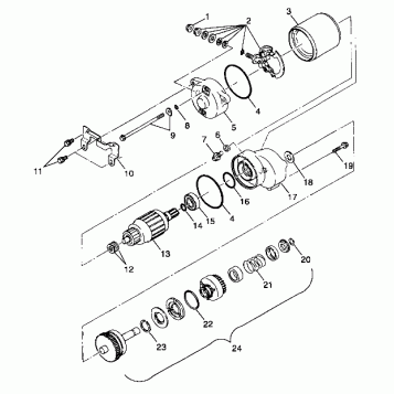 STARTING MOTOR - A99CC28CA (4949484948d003)