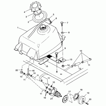 FUEL TANK - A99BA38CA (4949534953a013)