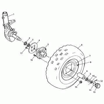FRONT WHEEL - A99BA38CA (4949534953b003)