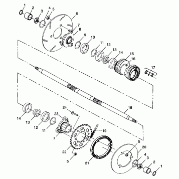 REAR HOUSING - A99BA38CA (4949534953c001)