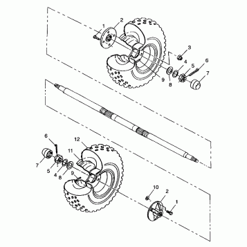 REAR WHEEL - A99BA38CA (4949534953c002)