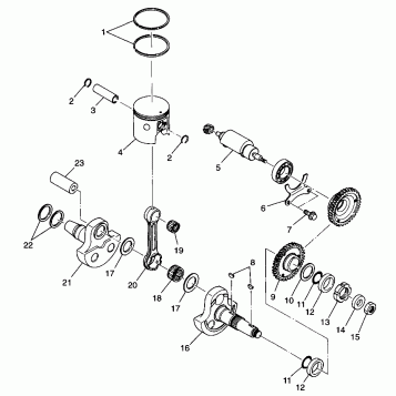 PISTON and CRANKSHAFT - A99BA38CA (4949534953c013)