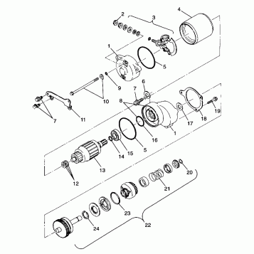 STARTING MOTOR - A99BA38CA (4949534953d003)