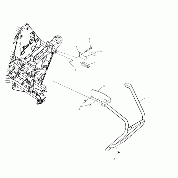 FRONT BUMPER and SHIELDS - A99BA25CA (4949574957a007)