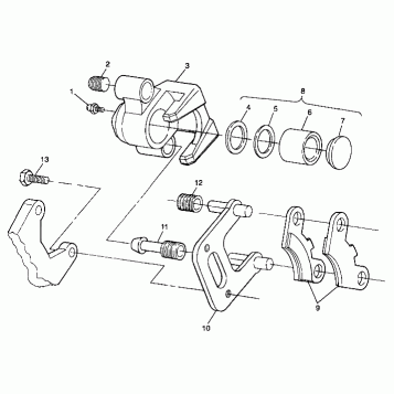 FRONT BRAKE - A99BA25CA (4949574957b003)