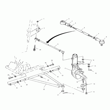A-ARM/STRUT MOUNTING - A99BA25CA (4949574957b004)
